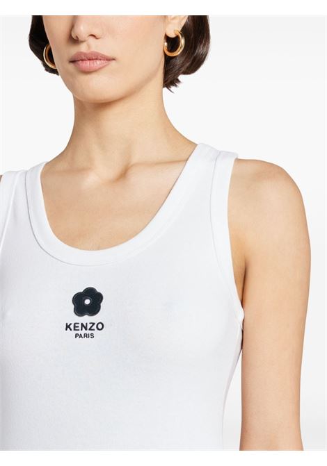 Top con ricamo Boke 2.0 in bianco - donna KENZO | FE52TO7144SR01