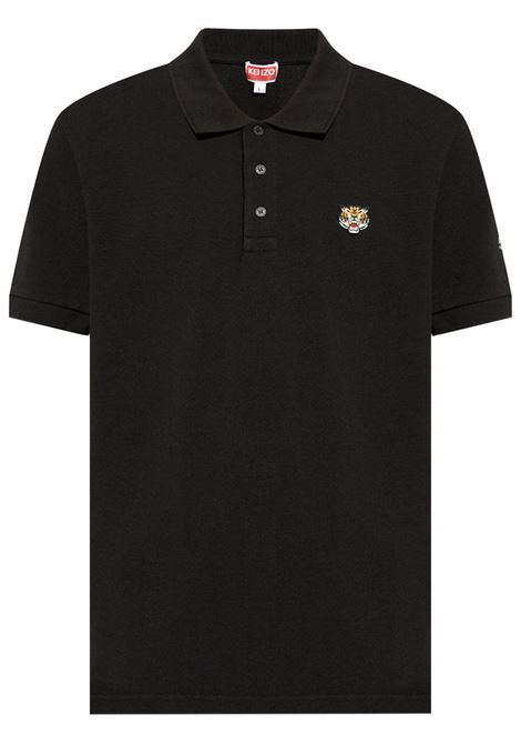 Polo con ricamo Tiger in nero di Kenzo - uomo KENZO | FE55PO5404PU99J