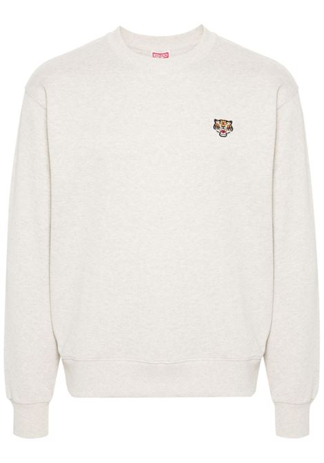 Light grey Lucky Tiger sweatshirt KENZO - men<BR/>