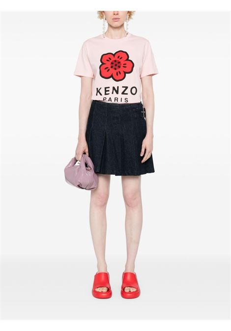 T-shirt Boke Flower con stampa in rosa di Kenzo - donna KENZO | FE62TS1404SO34