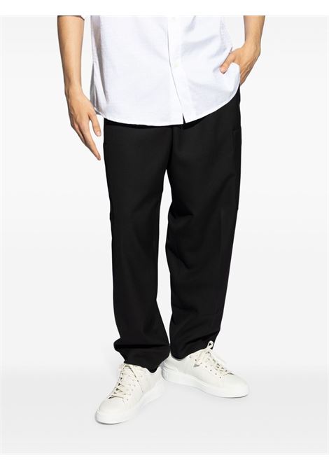 Black drawstring-waist cargo trousers Kenzo - men KENZO | FE65PA5019RE99