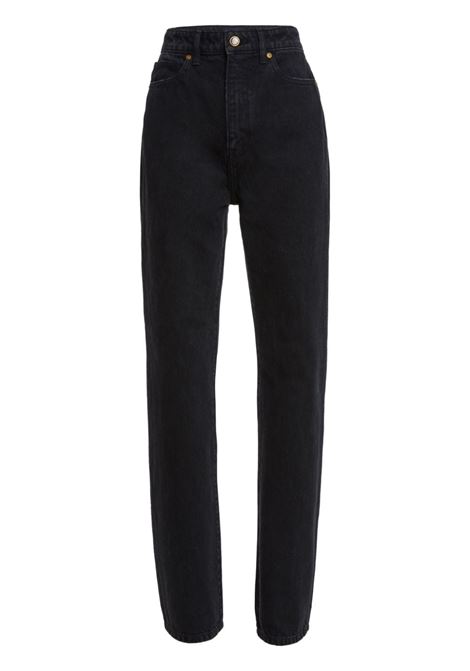 Jeans a gamba dritta Danielle in nero khaite - donna