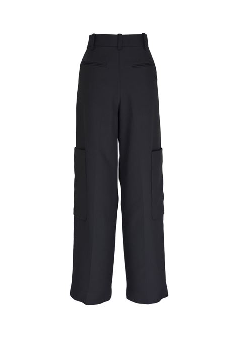 Pantaloni cargo dritti in nero Khaite - donna KHAITE | 31464092200