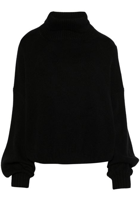 Maglione a collo alto morris in nero Khaite - donna KHAITE | Maglie | 9702615200