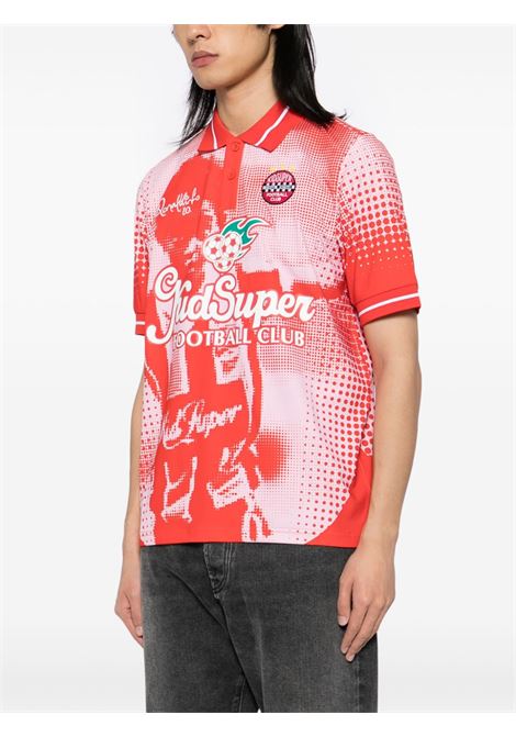 Red x ronaldinho shirt Kidsuper - men KIDSUPER | JRSY01RD