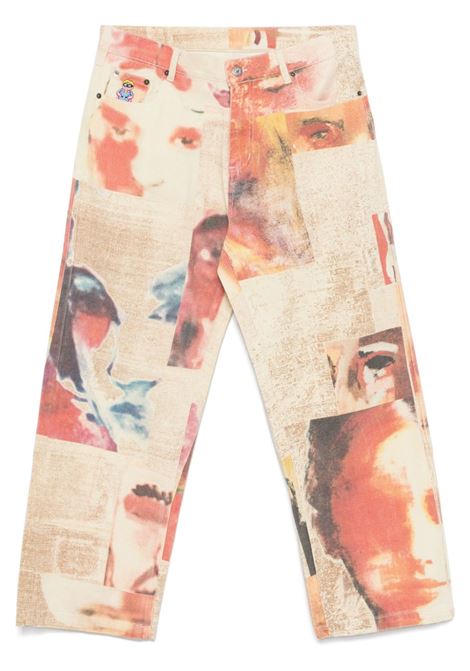 Pantaloni con stampa all-over multicolore Kidsuper - uomo KIDSUPER | PT37TAN