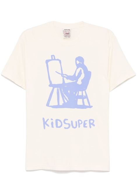 T-shirt painter color crema Kidsuper - uomo KIDSUPER | TEE12GRY