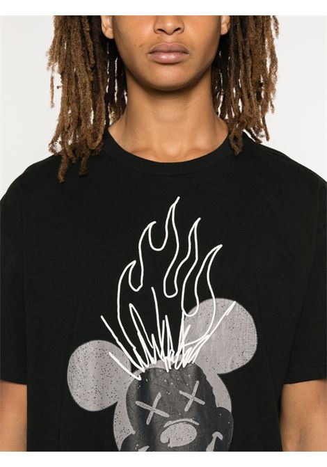 T-shirt Burn Biggie in nero Ksubi - uomo KSUBI | MFA24TE008BLK