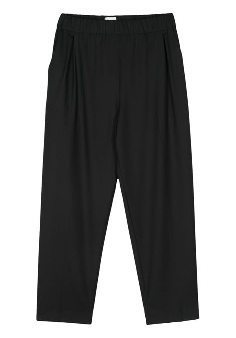 Black drop-crotch trousers Laneus - men