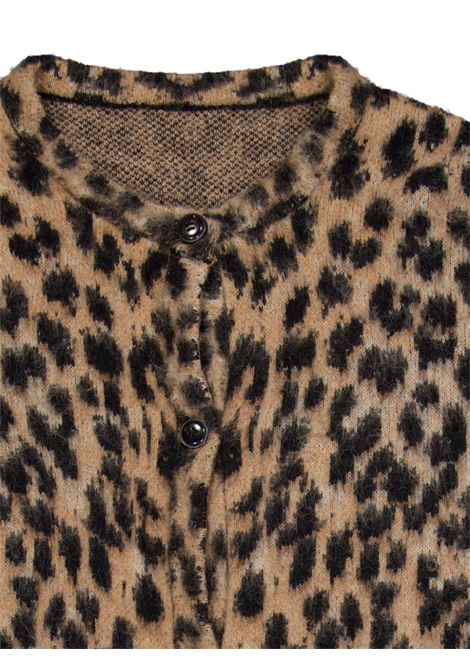 Brown animal print cardigan Laneus - women LANEUS | F4LAWOCA207200