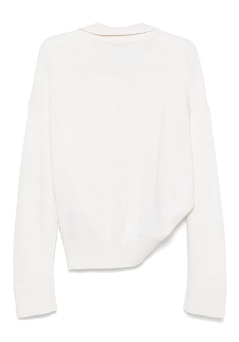 White asymmetric sweater Laneus - women LANEUS | F4LAWOKP056010