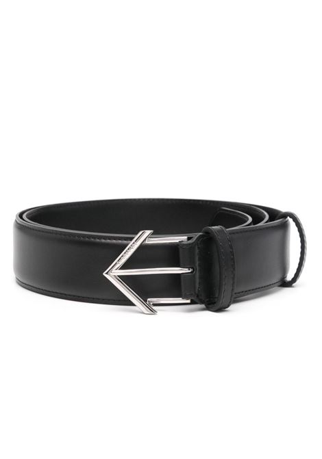 Black pin-buckle fastening belt Lanvin - men