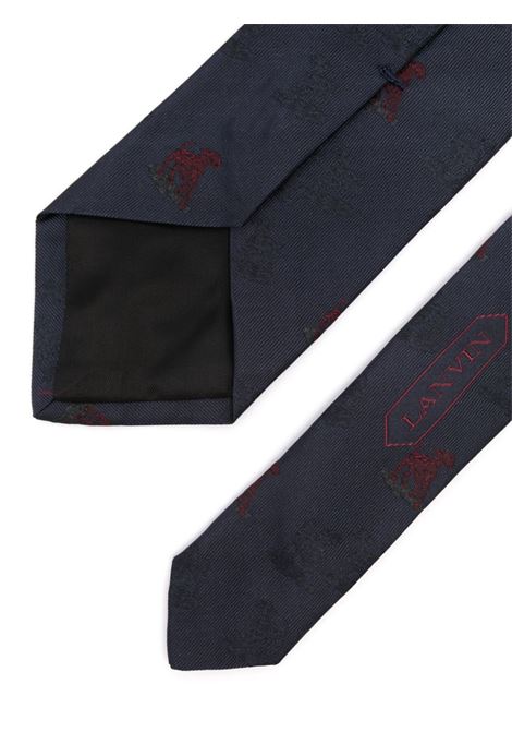 Black Dog tie Lanvin - men LANVIN | AMSALV0ESDOG29