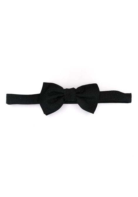 Black sparkly bow tie Lanvin - men