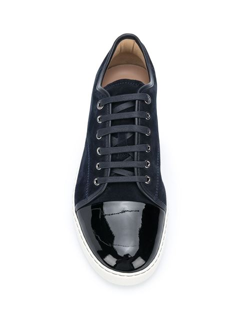 Dark blue DBB1 patent-toe sneakers - men LANVIN | FMSKDBB1VBAL24