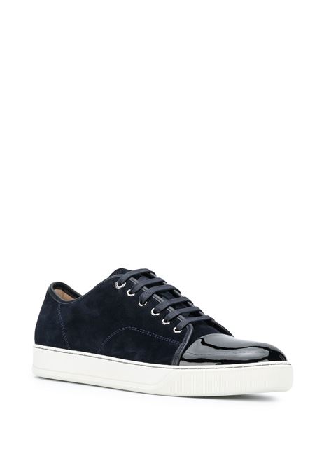 Dark blue DBB1 patent-toe sneakers - men LANVIN | FMSKDBB1VBAL24