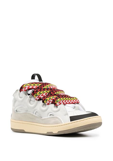 White Curb lace-up sneakers - men LANVIN | FMSKRK11DRA200