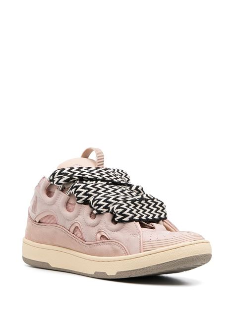 Pink chunky lace-up sneakers - men LANVIN | FMSKRK11DRA251