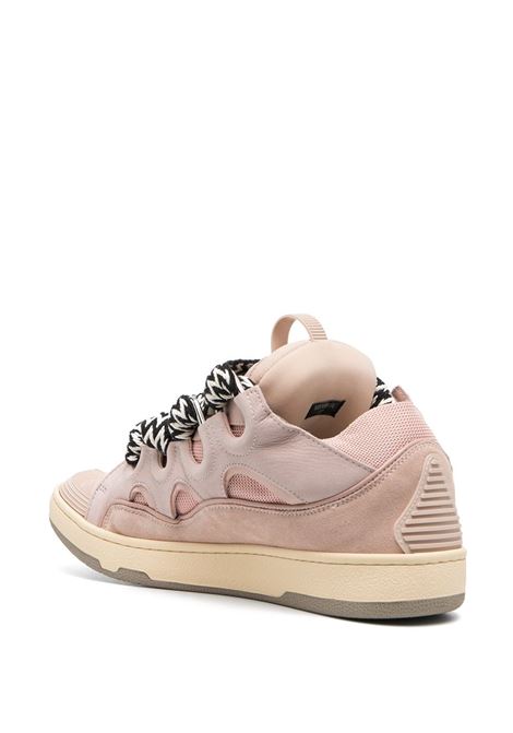 Pink chunky lace-up sneakers - men LANVIN | FMSKRK11DRA251