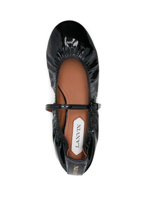 Ballerine con effetto lucido in nero Lanvin - donna LANVIN | FWBAMB05GLOS10