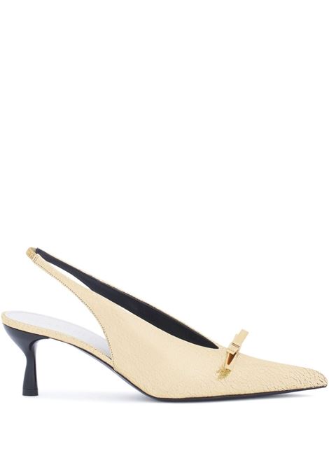 Gold bow-detailing pumps Lanvin - women