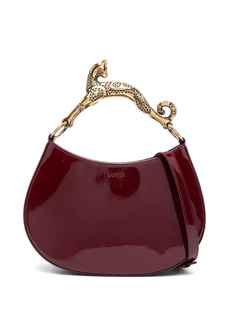 Burgundy cat handle hobo bag Lanvin - women