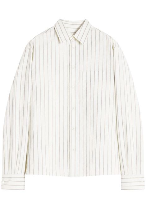 Ivory striped shirt Lanvin-men LANVIN | Shirts | RMSI040759990076