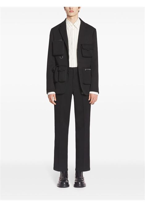 Black straight-leg trousers Lanvin - men LANVIN | RMTR0074488510