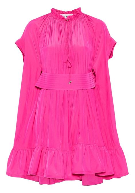 Fuchsia pink belted mini dress Lanvin - women LANVIN | Dresses | RWDR0069477859