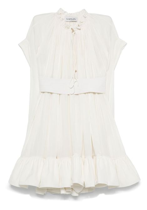 White belted mini dress Lanvin - women LANVIN | Dresses | RWDR01694778001