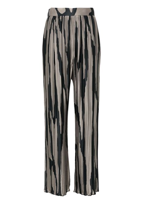 Grey abstract-print trousers Lanvin - women