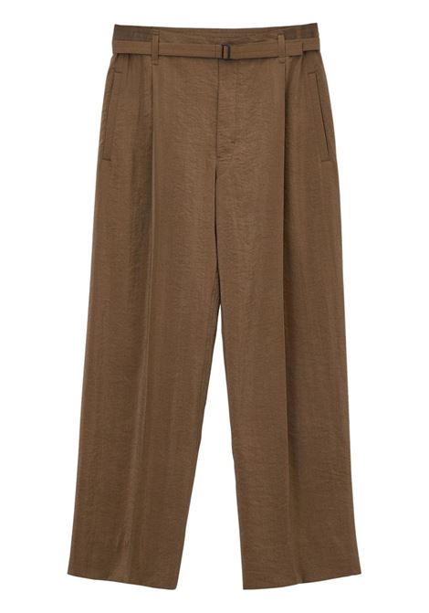 Brown tailored trousers Lemaire - unisex