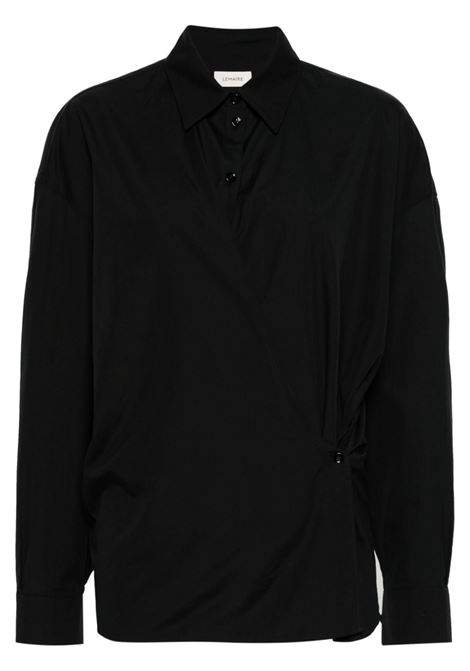 Blue straight-collar twisted shirt Lemaire - women