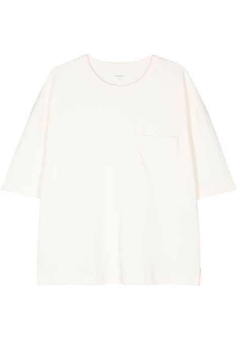 White crew-neck jersey T-shirt Lemaire - unisex