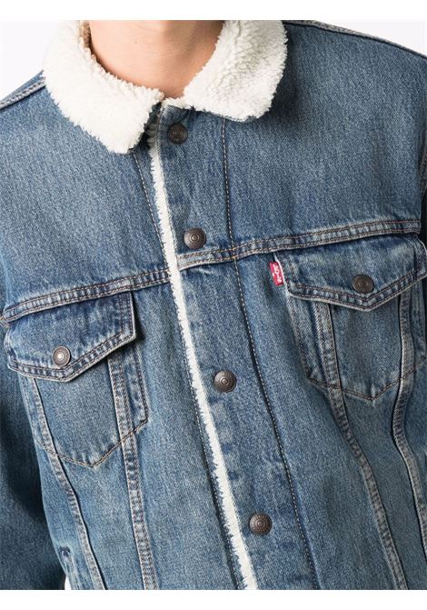 Blu lining-trim denim jacket Levi's - men LEVI'S | 163650128FBLSHRPTRKR