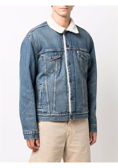 Blu lining-trim denim jacket Levi's - men LEVI'S | 163650128FBLSHRPTRKR