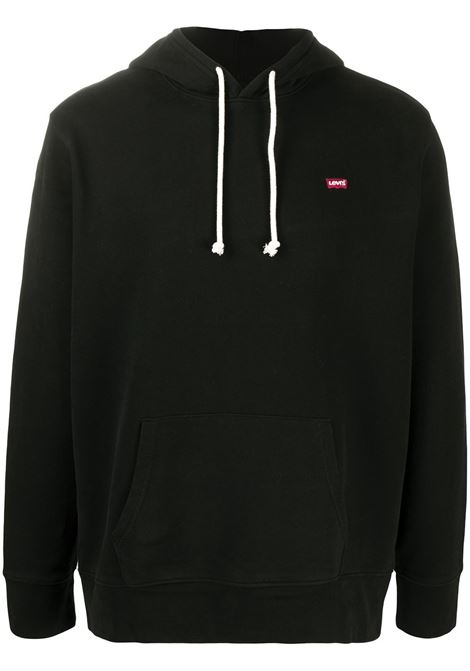 Black logo plaque long-sleeve hoodie Levi's - men