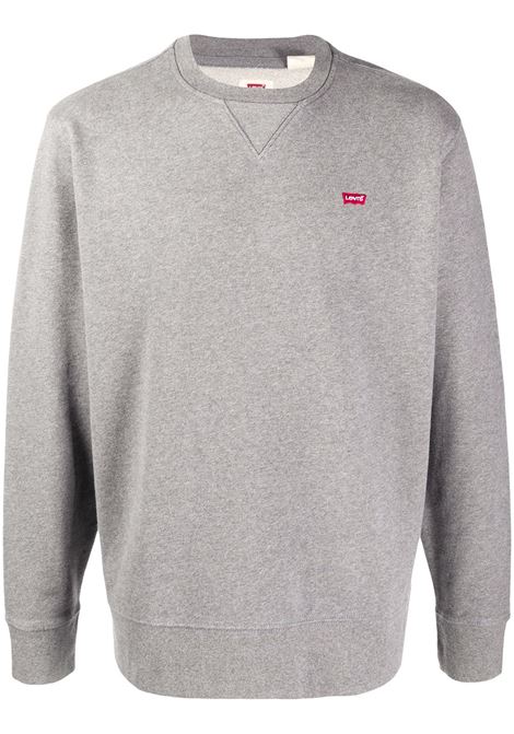 Felpa con logo in grigio Levi's - uomo