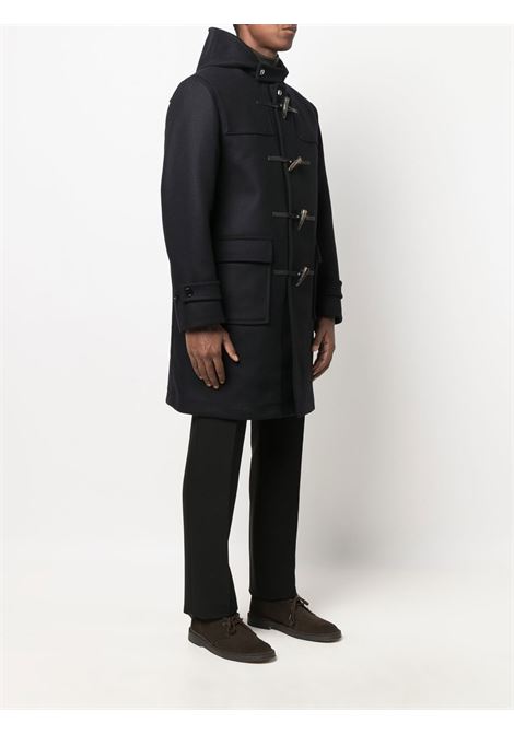 Navy blue Weir toggle-fastening duffle hooded coat - men MACKINTOSH | GM013SMO49932L133H03