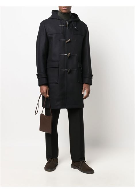 Navy blue Weir toggle-fastening duffle hooded coat - men MACKINTOSH | GM013SMO49932L133H03