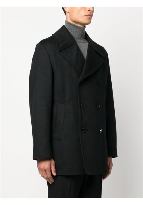 Black Dalton double-breasted wool peacoat Mackintosh - men MACKINTOSH | GM1075FMO4974DU013H01