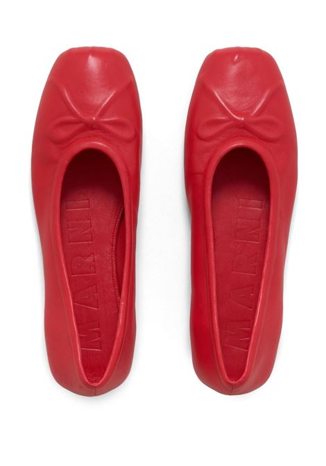 Ballerine dancer in rosso Marni - donna MARNI | BAMS004700P362800R67