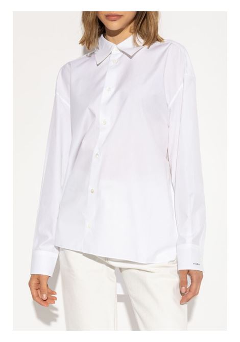 Camicia a maniche lunghe in cotone in bianco Marni - donna MARNI | CAMA0593S1UTC22300W01