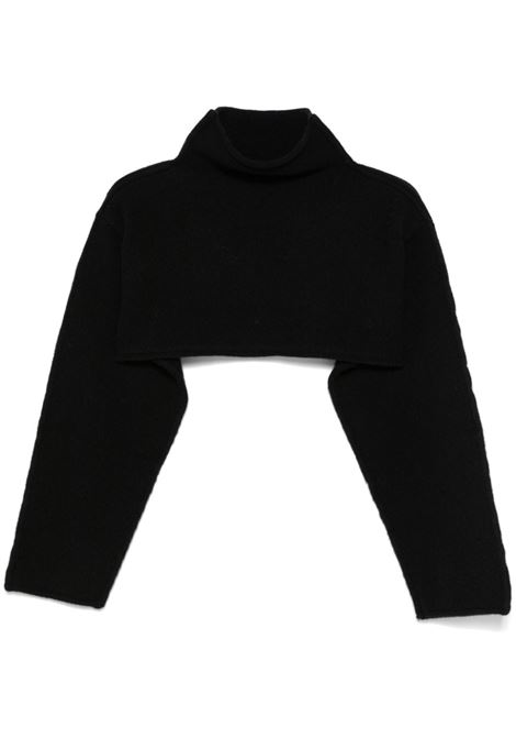 Black cropped jumper Marni - women MARNI | Sweaters | DVMD0189A0UFWH2100N99