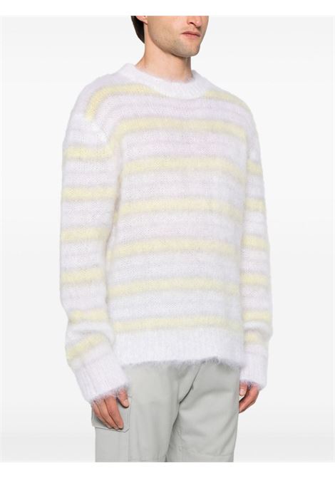 Maglione a righe in grigio Marni - uomo MARNI | GCMG0161Q0UFU174V2W01