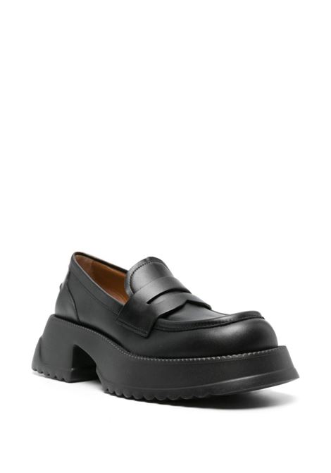 Mocassini in pelle 55 mm in nero Marni - donna MARNI | MOMS005104P645300N99