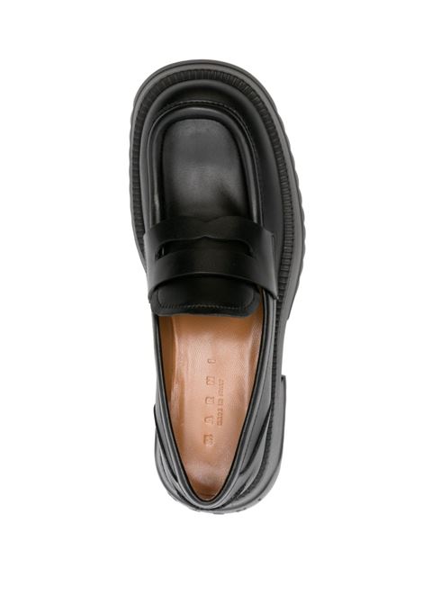 Mocassini in pelle 55 mm in nero Marni - donna MARNI | MOMS005104P645300N99