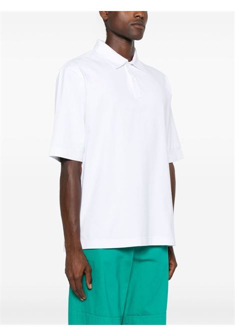 Polo con applicazione logo in bianco Marni - uomo MARNI | POMU0037X0UTC40600W01