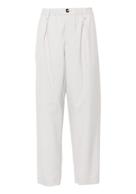 Light grey wool tapered trousers Marni - men