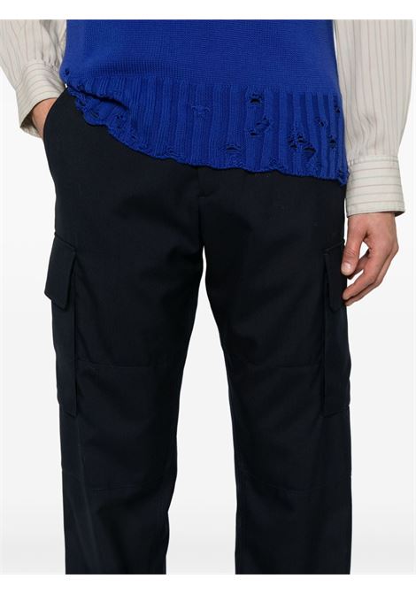 Pantaloni cargo con cuciture decorative in blu Marni - uomo MARNI | PUMU0207U2TW83900B99